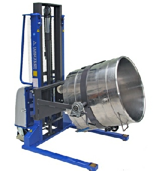Stabler med vendeaggregat for store cylindriske emner Stabler med vendeaggregat for store cylindriske emner