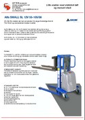 Lille let stabler. El-hydraulisk. 500 eller 1000 kg